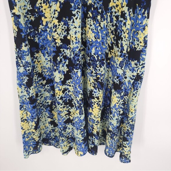 Talbots Chiffon Floral Dress Ruffle Sleeve A-Line Easter Party Womens 10 NWT - Picture 9 of 16